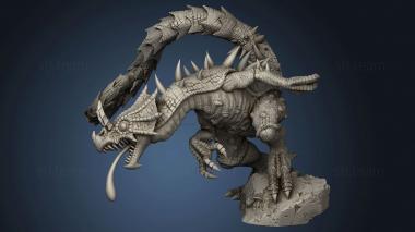 3D model Cruel Marshes Chameleon Raptor Attacking (STL)