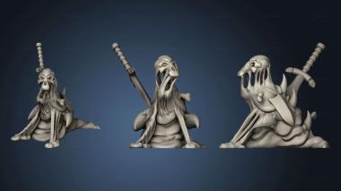 3D model Cruel Marshes Slime Heroine Falling (STL)