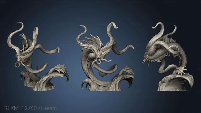 3D model Cruel Marshes Swamp Aboleth Attacking (STL)