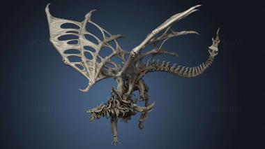 3D model Dracolich Mounted unmounted (STL)