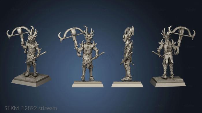 3D model Dark Elves Crossbowman (STL)