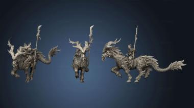 3D model Dragon Empire Kirin Riders (STL)