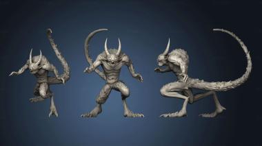 3D model Quasit Attacking (STL)