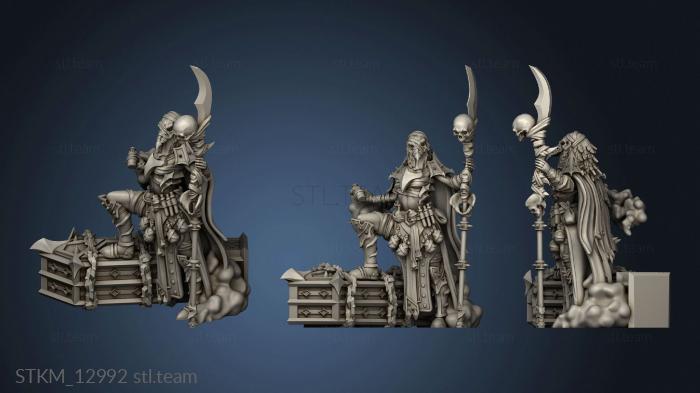 3D model Death Knight Plaguebearers Femalegas (STL)