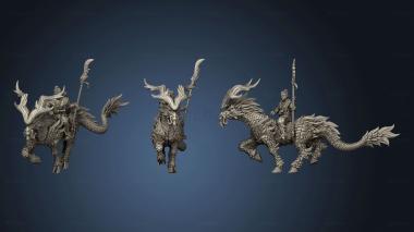 3D model Dragon Empire Kirin Riders (STL)