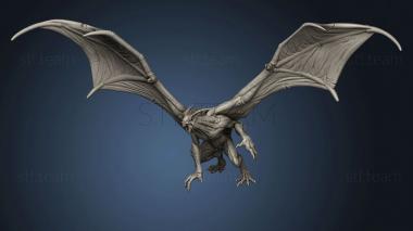 3D model Flying Vampires Vampire Crouch (STL)