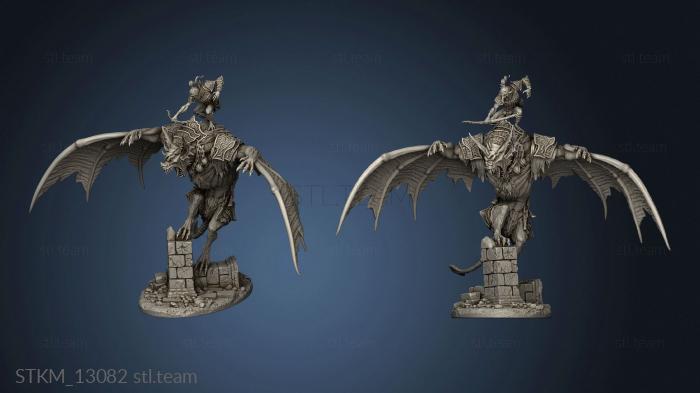 3D model Dire Bat Rider (STL)