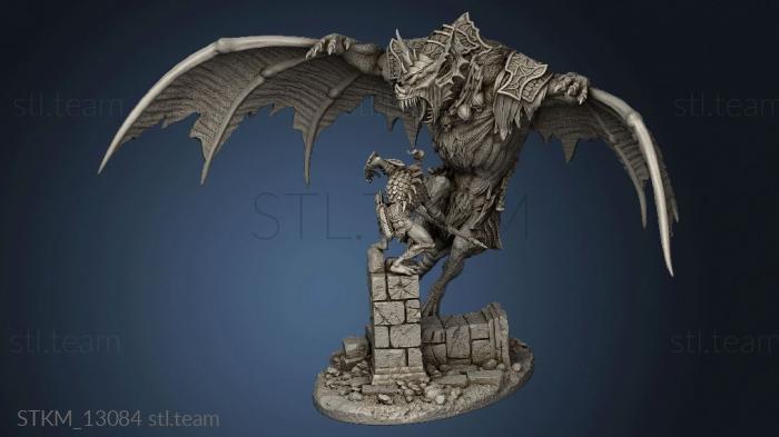 3D model Dire Bat Riders (STL)