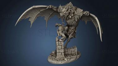 3D model Dire Bat Riders (STL)