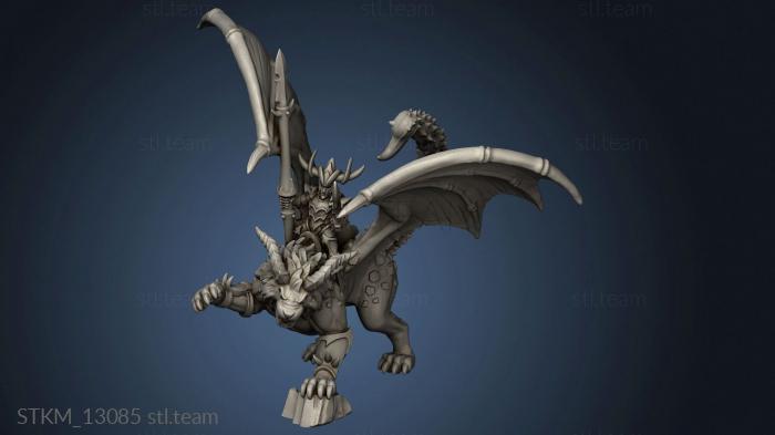 3D model dire elf manticore lord (STL)