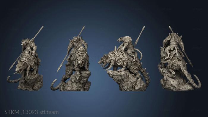 3D model Dire Rat Riders (STL)