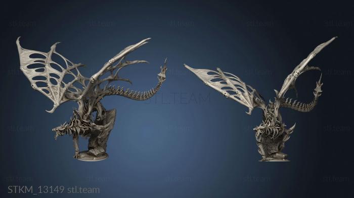 3D model Dracolich Mounted unmounted (STL)