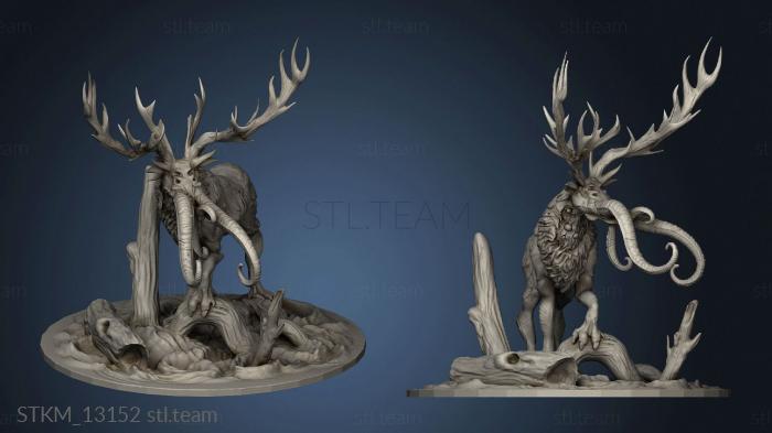 3D model Draco Eldritch Century Hellstag and Horrid Deer monsters mon hell stag ec (STL)