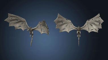 3D model Dragon lamp dead (STL)