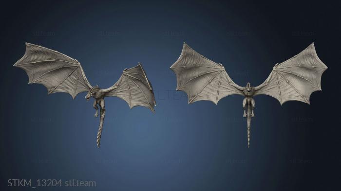 3D model Dragon lamp Small live (STL)