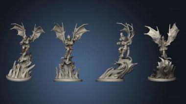 3D model Dragonborn Casters Ice Fire Fem Magma Shaman Mm (STL)