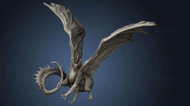 3D model Dragons The Red Moon raxxa (STL)