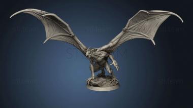 3D model Flying Vampires Vampire Crouch (STL)