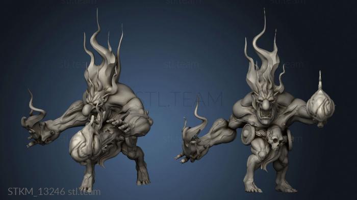 3D model Fire troll (STL)