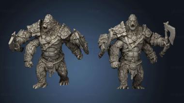 3D model Fey Woods Girallon Tribe Silverback (STL)