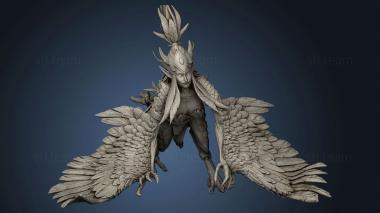 3D model Harpie Lady Praying (STL)