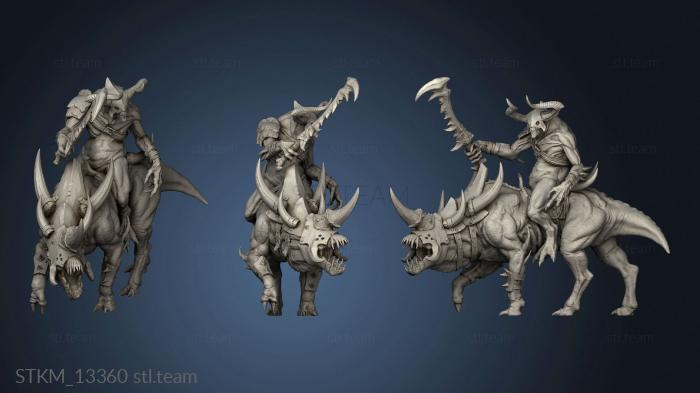 3D model Mounted Demon (STL)