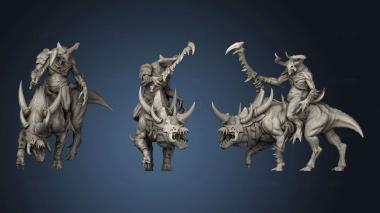 3D model Mounted Demon (STL)