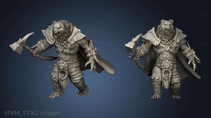 3D model Monster Rampage Werebear Lord Hammer (STL)