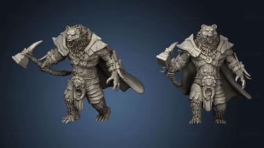 3D model Monster Rampage Werebear Lord Hammer (STL)