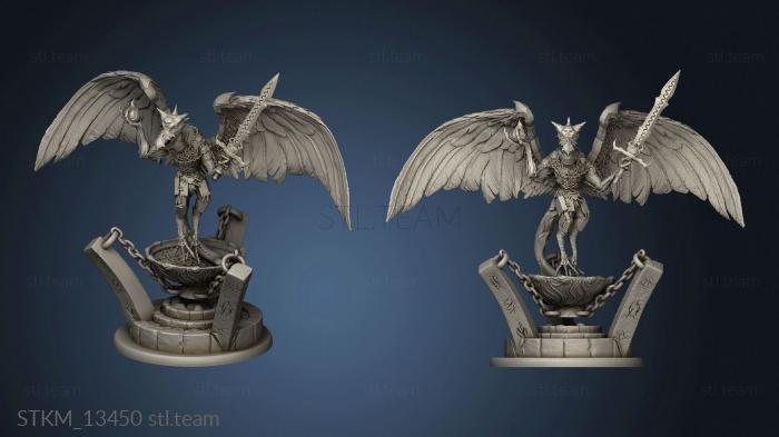 3D model Recess Bones Vulture Demon Ritual Altar (STL)