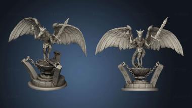 3D model Recess Bones Vulture Demon Ritual Altar (STL)