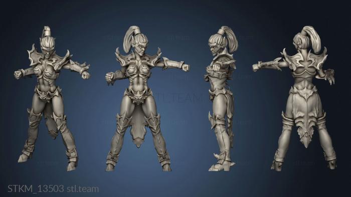 3D model Dark Elves Fist Elf Challenger (STL)