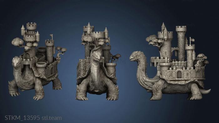 3D model Fantasy Crusade Darkness Tortoise figures crusade Gul Trot Fortress Back Little (STL)