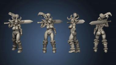 3D model Fantasy Barbarian pinup (STL)