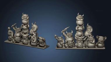 3D model Fat Imps Nurglings (STL)