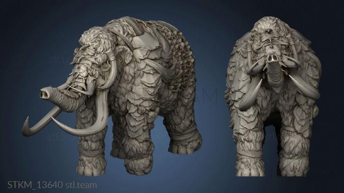 3D model Mammoth Rider (STL)