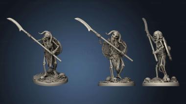 3D model draugr undead skeleton infantry (STL)