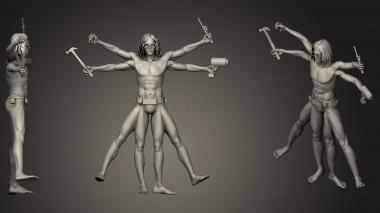 3D model Vitrovian Man Repairedandfixedstl61 (STL)