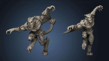 3D model Gargoyles Gargoyle Running (STL)