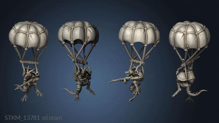 3D model Dragon War Kobold Paratroopers Para (STL)