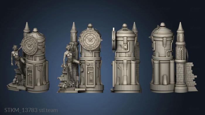 3D model Genesis Steampunk Catwoman Clock Tower (STL)