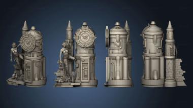 3D model Genesis Steampunk Catwoman Clock Tower (STL)