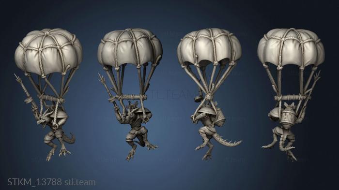 3D model Dragon War Kobold Paratroopers Para (STL)