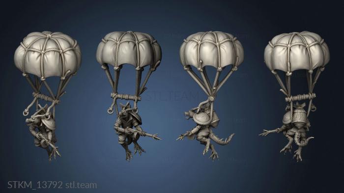 3D model Dragon War Kobold Paratroopers Para (STL)