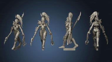 3D model heroes batch dark elf princess (STL)