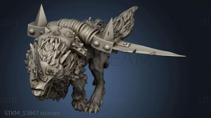 3D model Goblin Wolf Chariot yoke (STL)