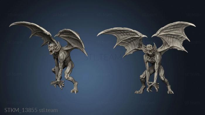 3D model hermit crab big bats and skeletons Vampire Creature (STL)