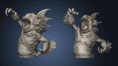 3D model Going Down The Drain Leviathan Fishman (STL)