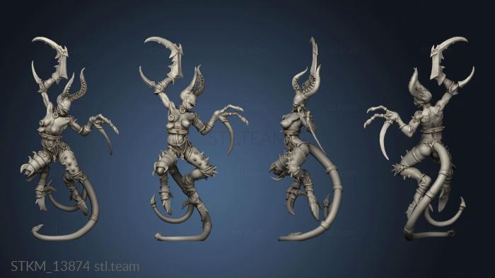 3D model gone and Temptation Agony Daemonettes Demonte (STL)