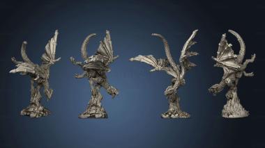 3D model Gyth Void Pirates Red Dragon Rider With Commander (STL)